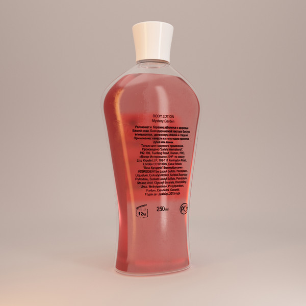 3d rose marigold shower gel model - Rose and Marigold shower gel by Stubborn3D